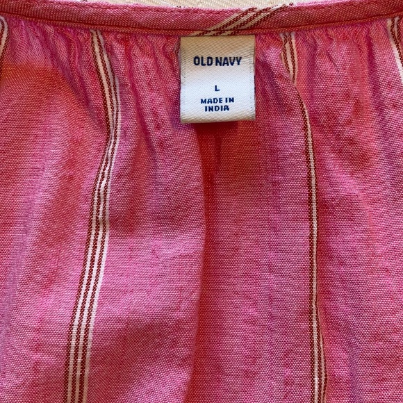Old Navy Blouse pink with stripes - Picture 7 of 12